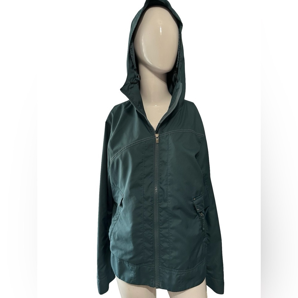 Columbia Green Utility Jacket Zip Front Casual